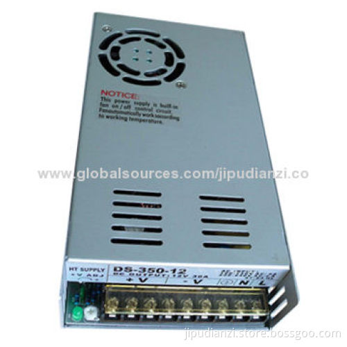 350W Switching Power Supply with 12V Output Voltage, 100V to 240V AC Input